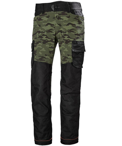 Werkbroek Chelsea Evolution stretch Helly Hansen camouflage voorkant