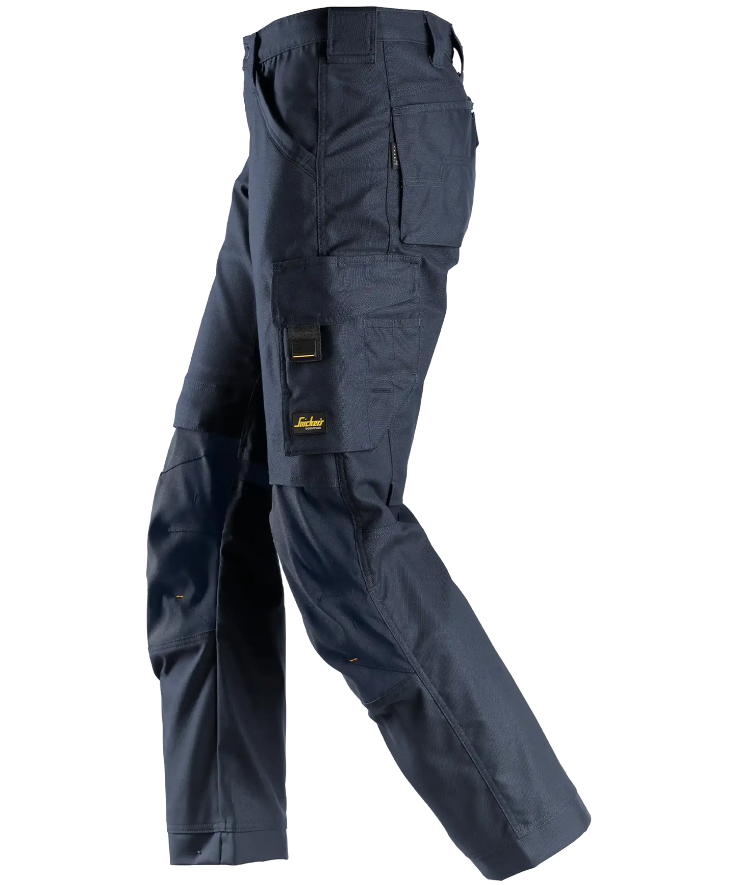 Snickers werkbroek canvas 6324 blauw links