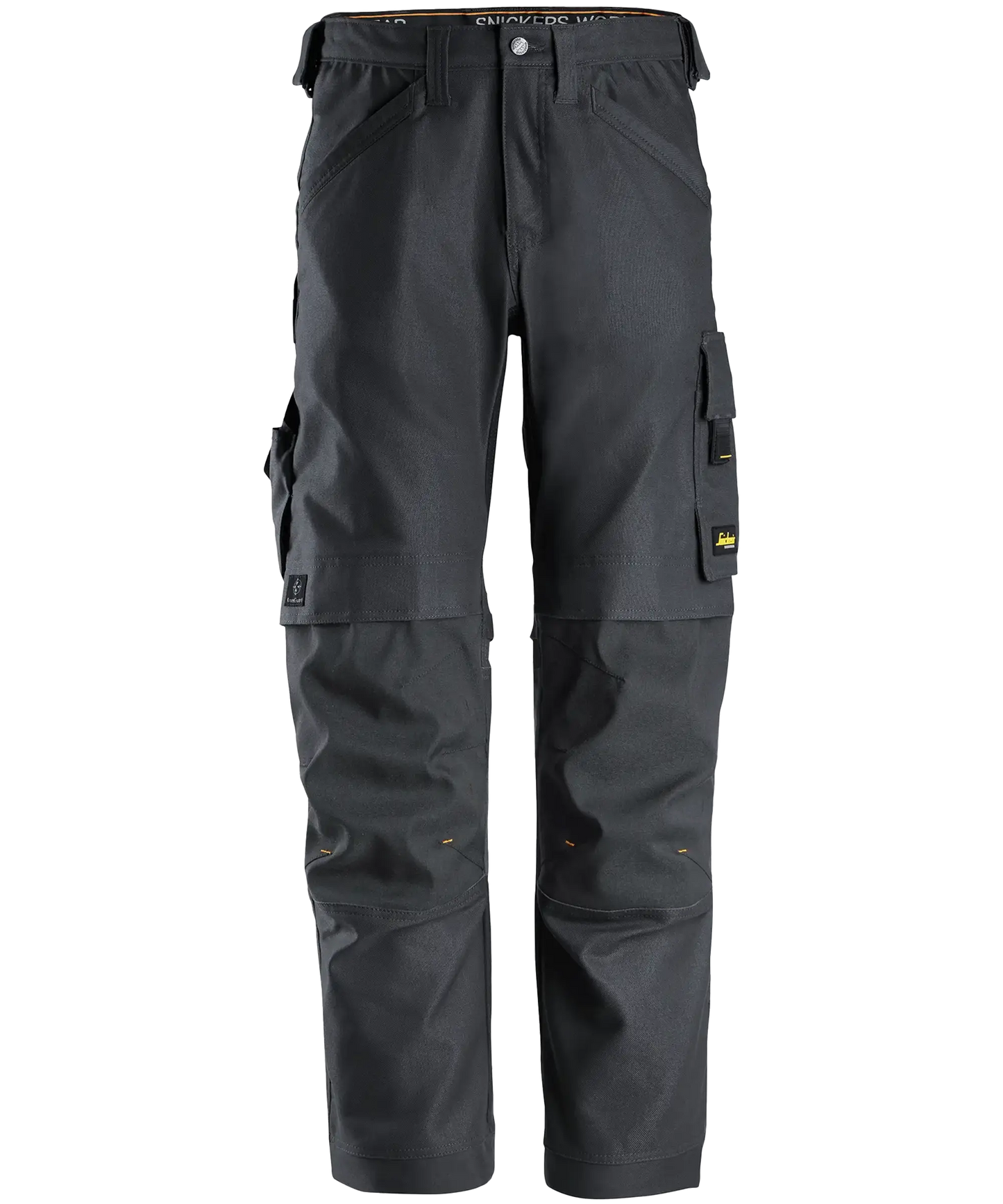 Snickers werkbroek canvas 6324 zwart voorkant