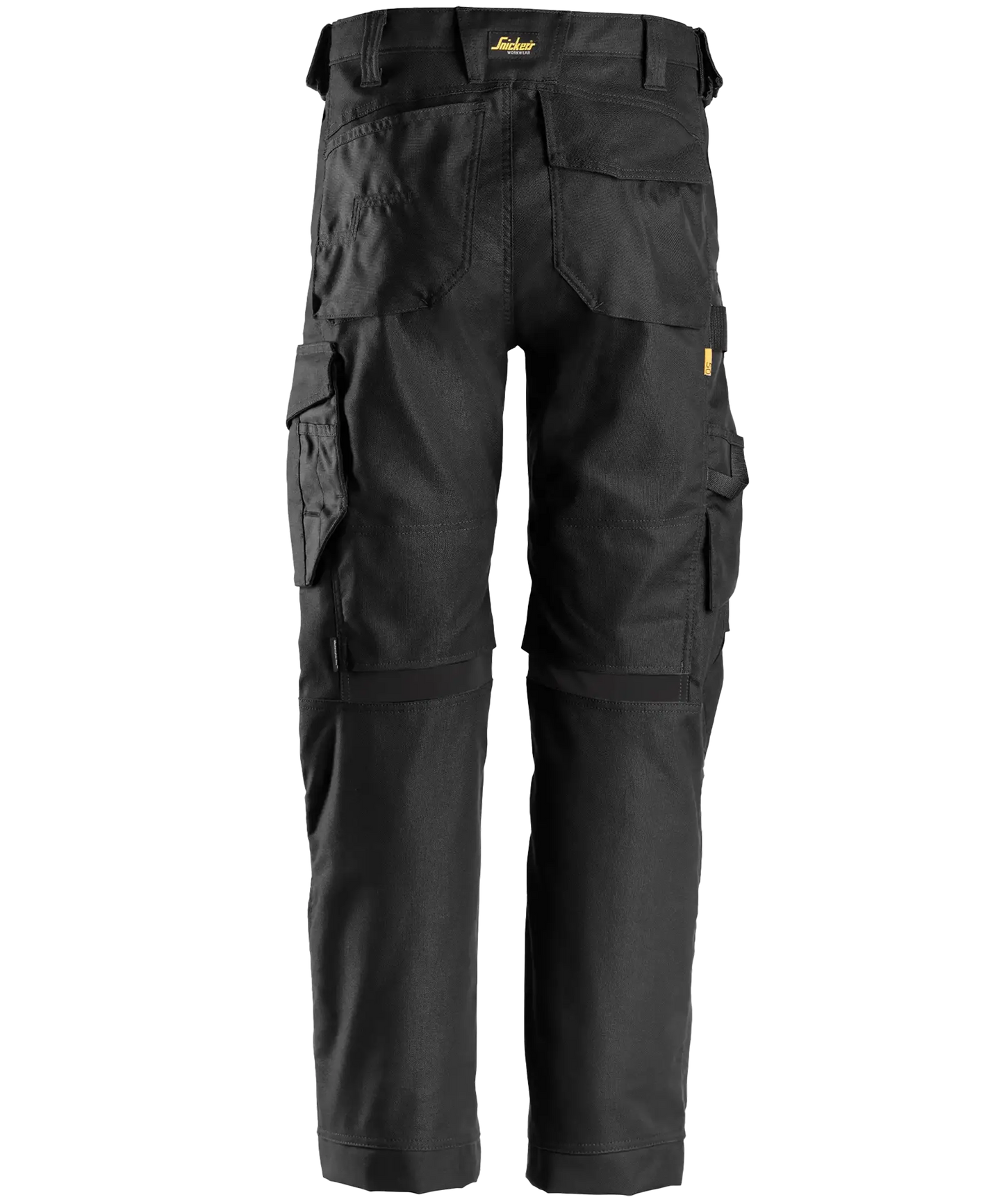 Snickers werkbroek canvas 6324 zwart achterkant
