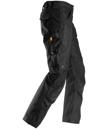 Snickers werkbroek canvas 6324 zwart rechts