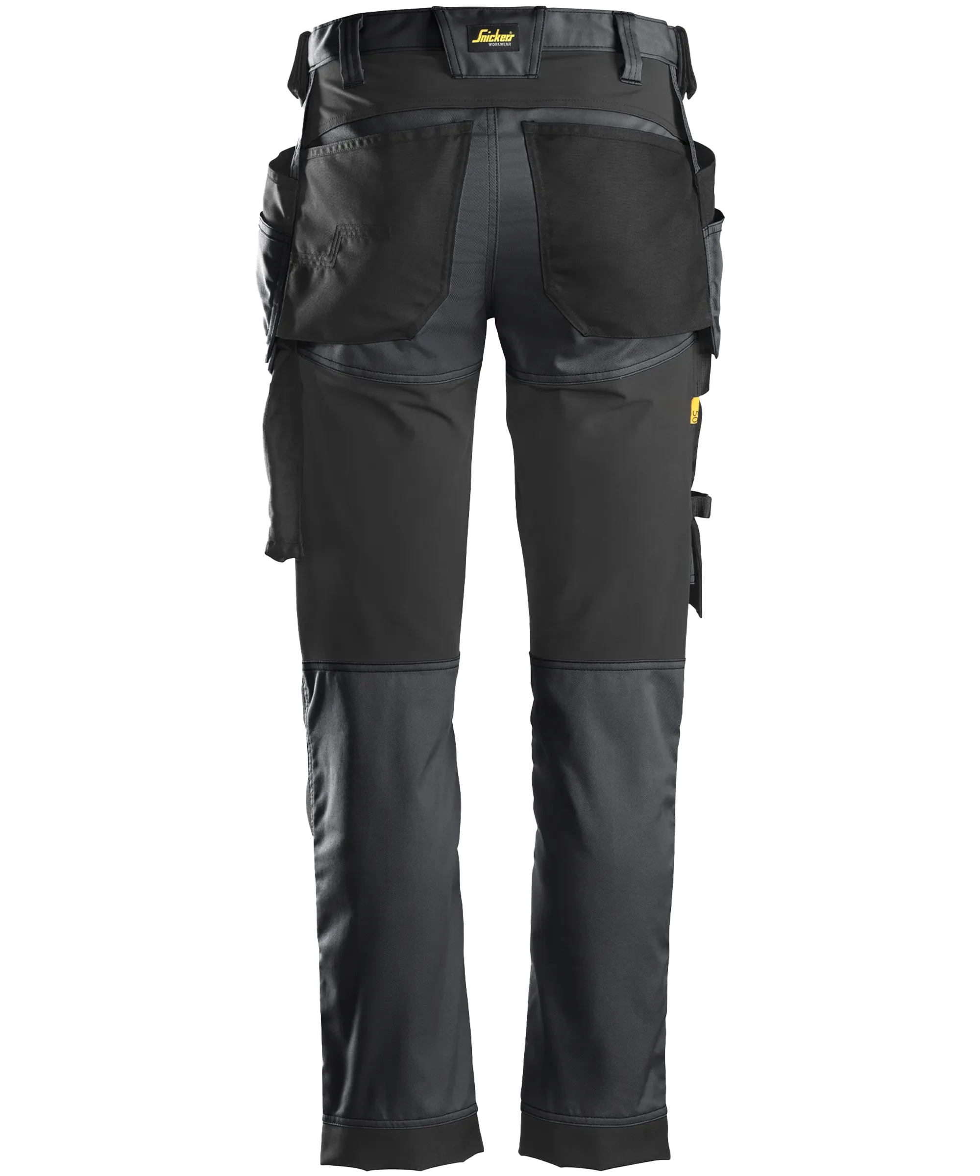 Stretch werkbroek Snickers 6241 grijs achterkant