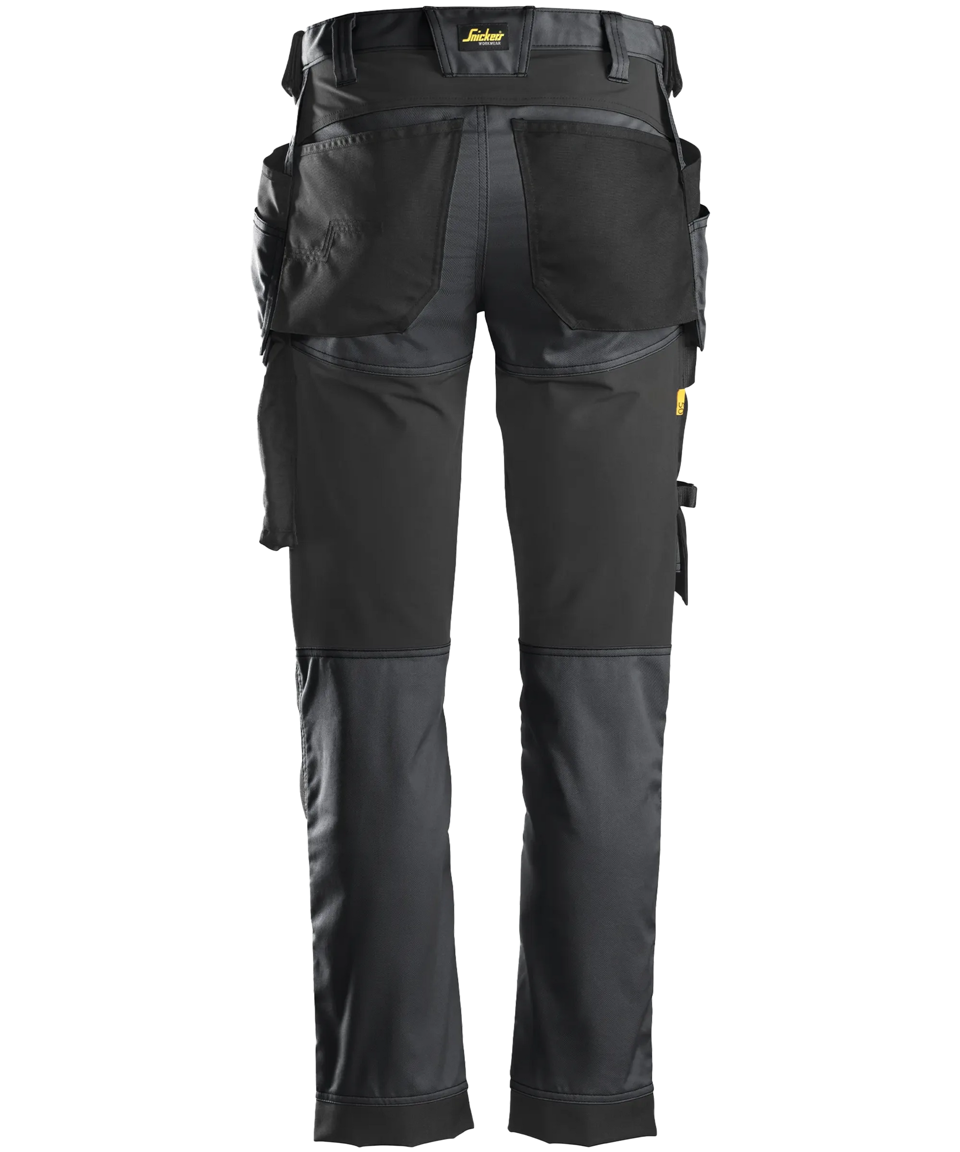 Stretch werkbroek Snickers 6241 grijs achterkant