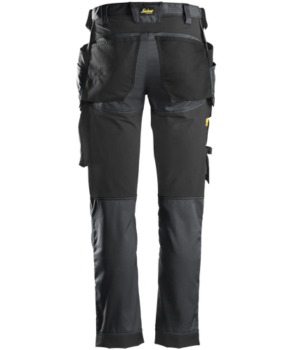 Stretch werkbroek Snickers 6241 grijs achterkant