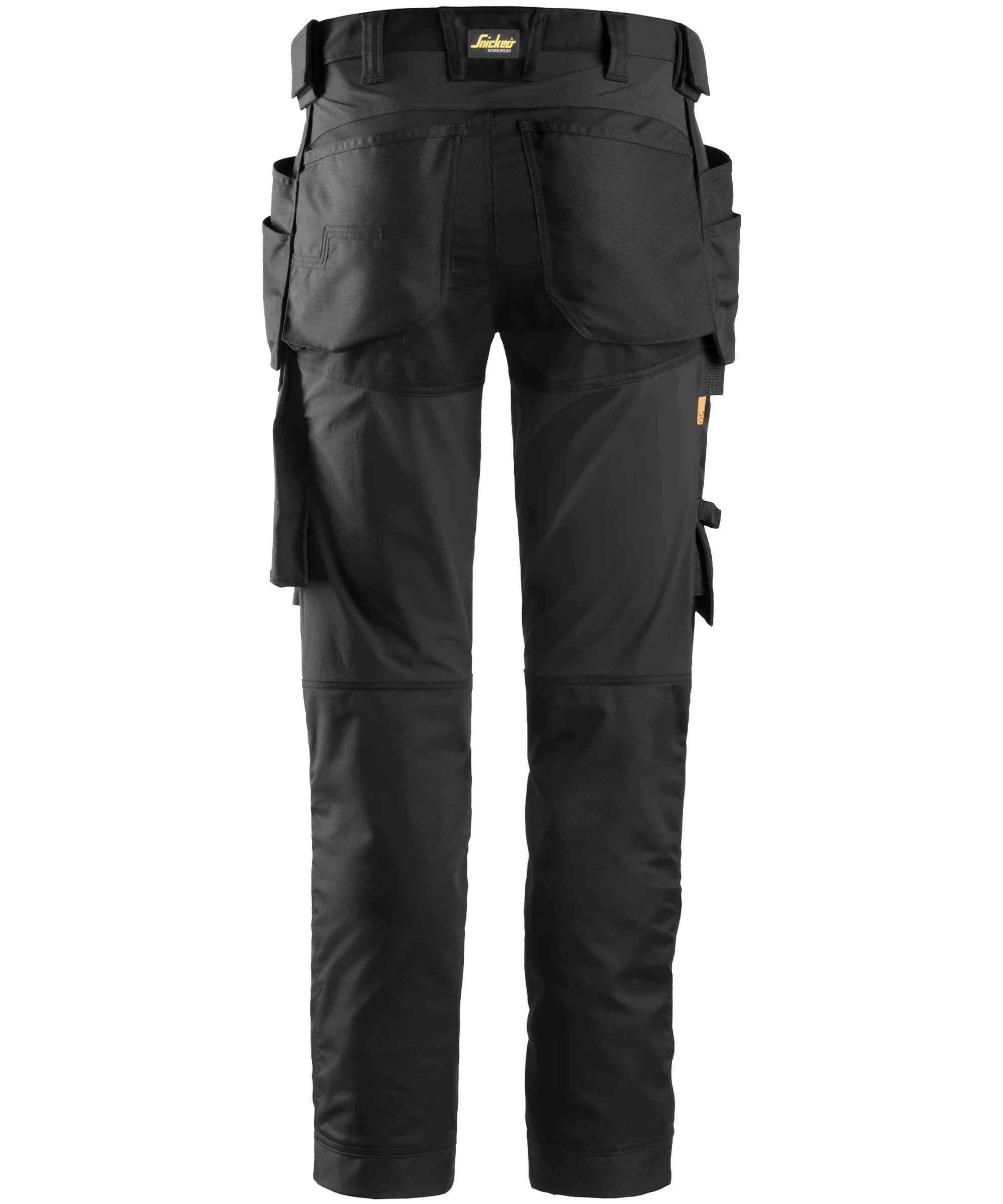 Stretch werkbroek Snickers 6241 zwart achterkant