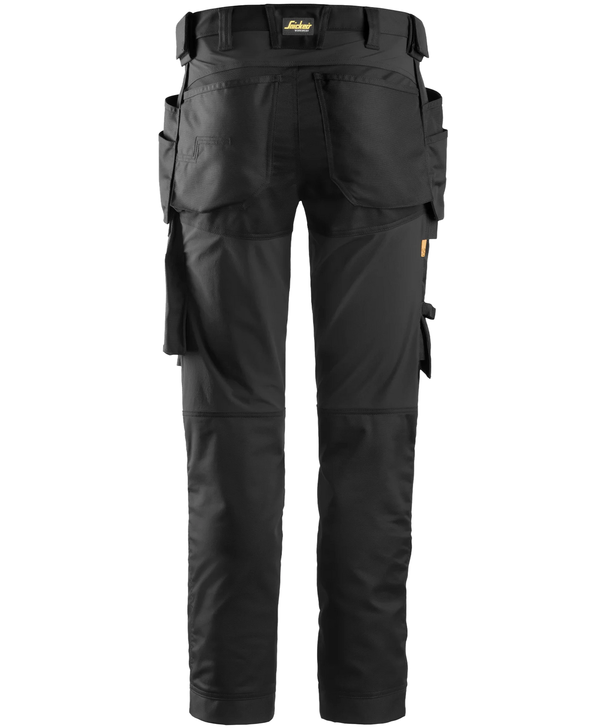 Stretch werkbroek Snickers 6241 zwart achterkant