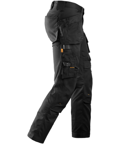 Stretch werkbroek Snickers 6241 zwart rechts