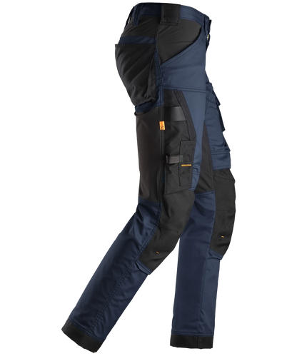 Stretch werkbroek Snickers 6341 blauw rechts