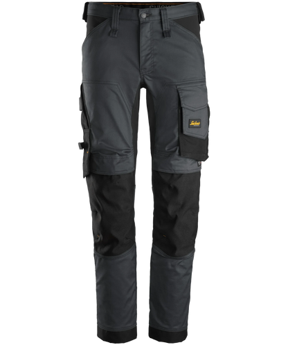 Stretch werkbroek Snickers 6341 grijs voorkant