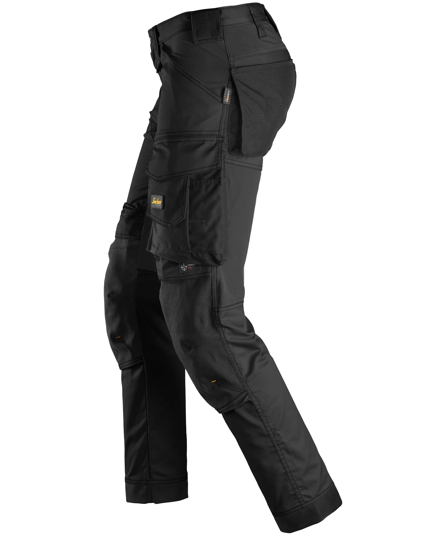 Stretch werkbroek Snickers 6341 zwart links