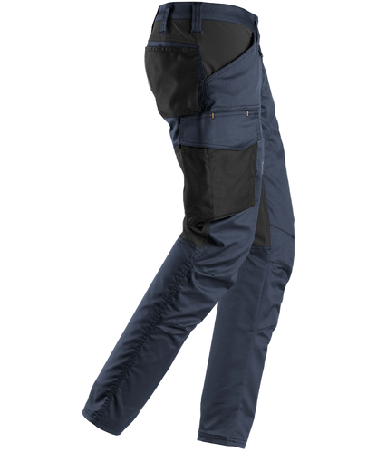 Dames werkbroek stretch Snickers 6703 blauw rechts