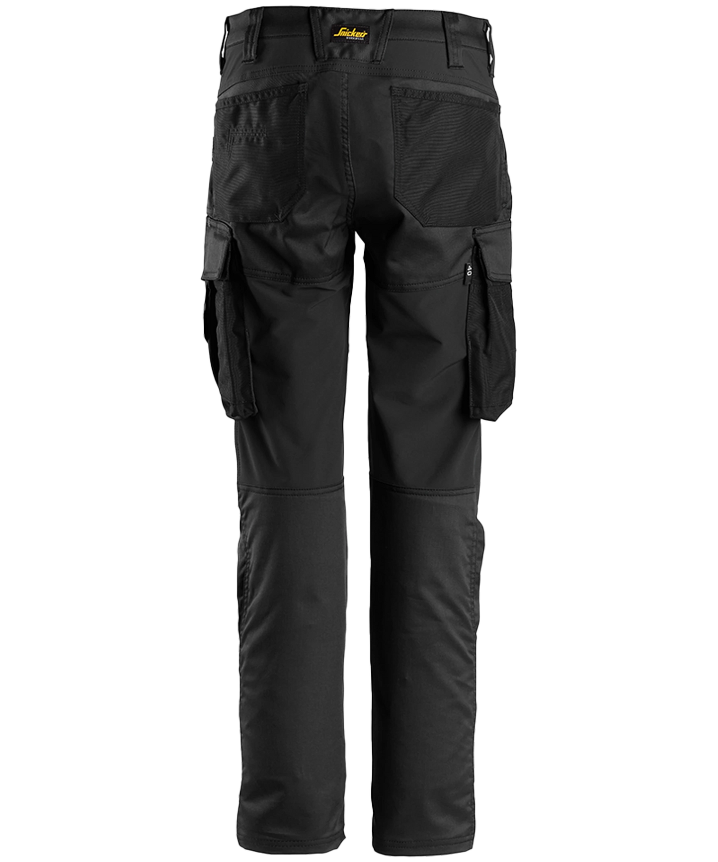 Dames werkbroek stretch Snickers 6703 zwart achterkant