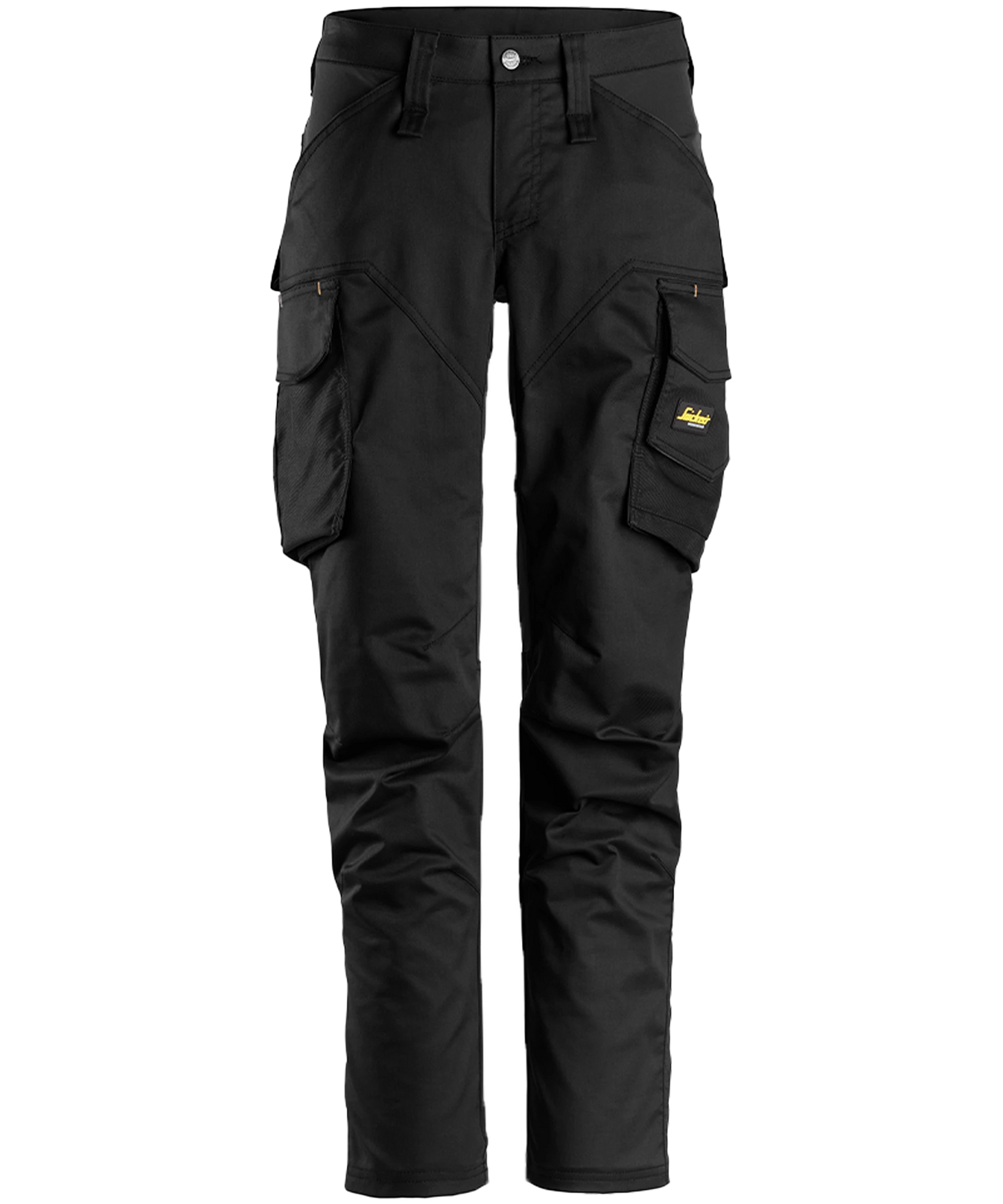 Dames werkbroek stretch Snickers 6703 zwart voorkant