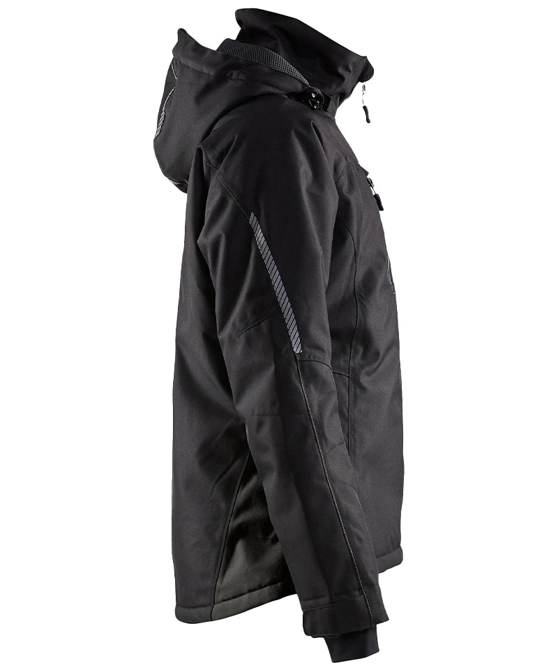 Dames winterjas Blaklader 4972 werkjas zwart zijkant