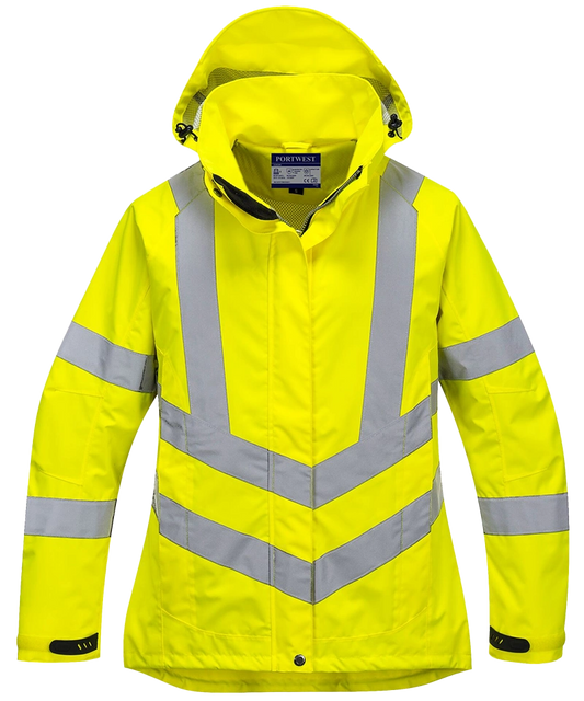Dames ademende werkjas High-visibility LW70 voorkant