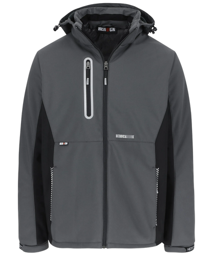 Herock Softshell jas Taris grijs voorkant