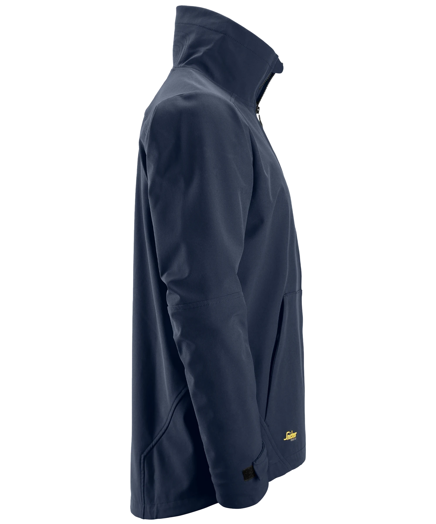 Snickers softshell werkjas 1205 blauw zijkant