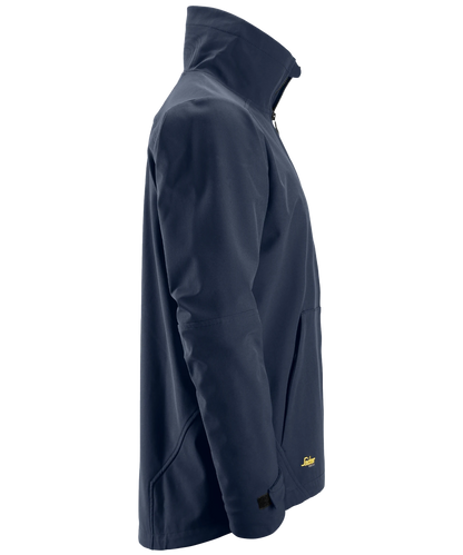 Snickers softshell werkjas 1205 blauw zijkant