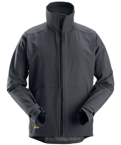 Snickers softshell werkjas 1205 grijs voorkant