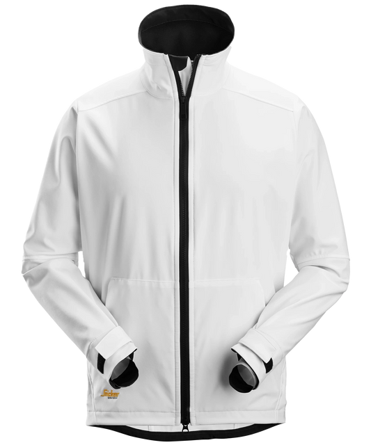 Snickers softshell werkjas 1205 wit voorkant