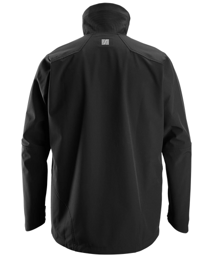 Snickers softshell werkjas 1205 zwart achterkant