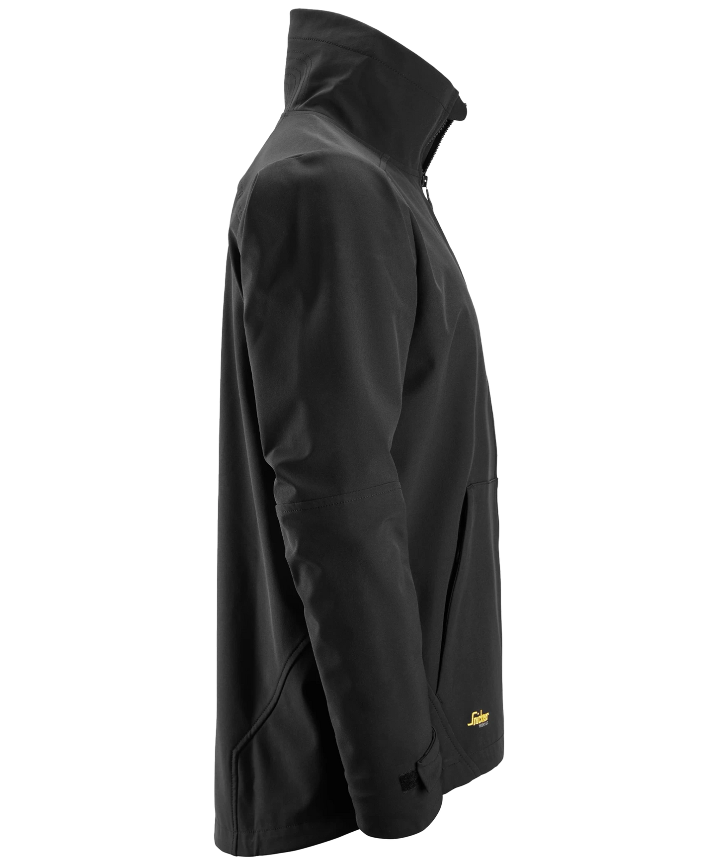 Snickers softshell werkjas 1205 zwart zijkant