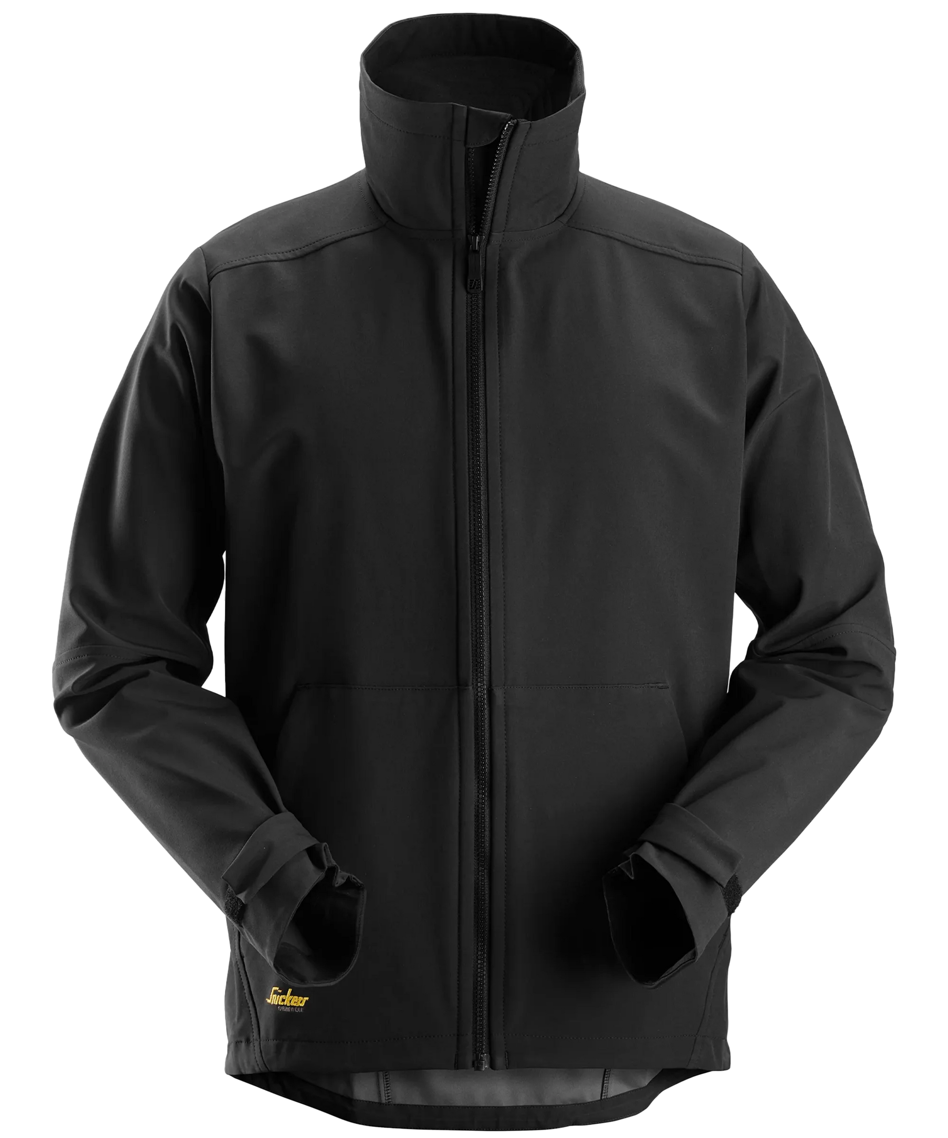 Snickers softshell werkjas 1205 zwart voorkant