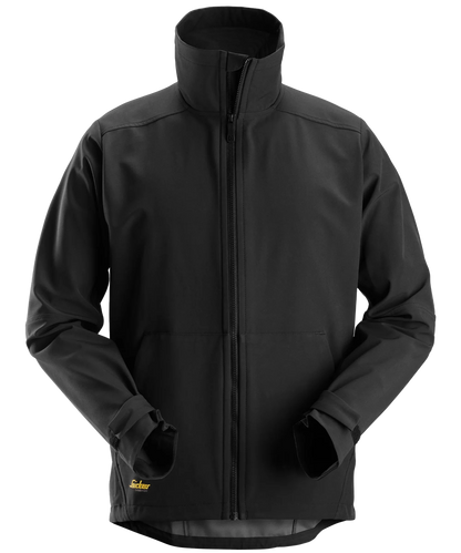 Snickers softshell werkjas 1205 zwart voorkant