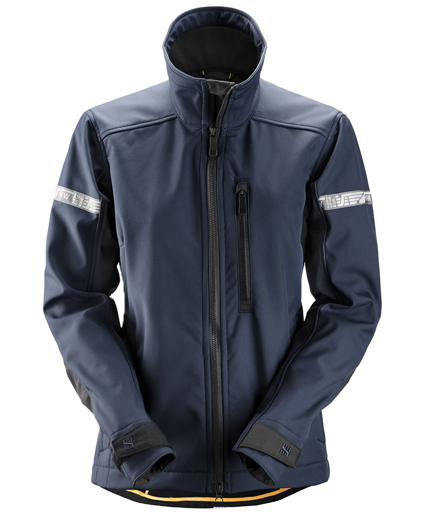 Dames Softshell jas Snickers 1207 navy voorkant