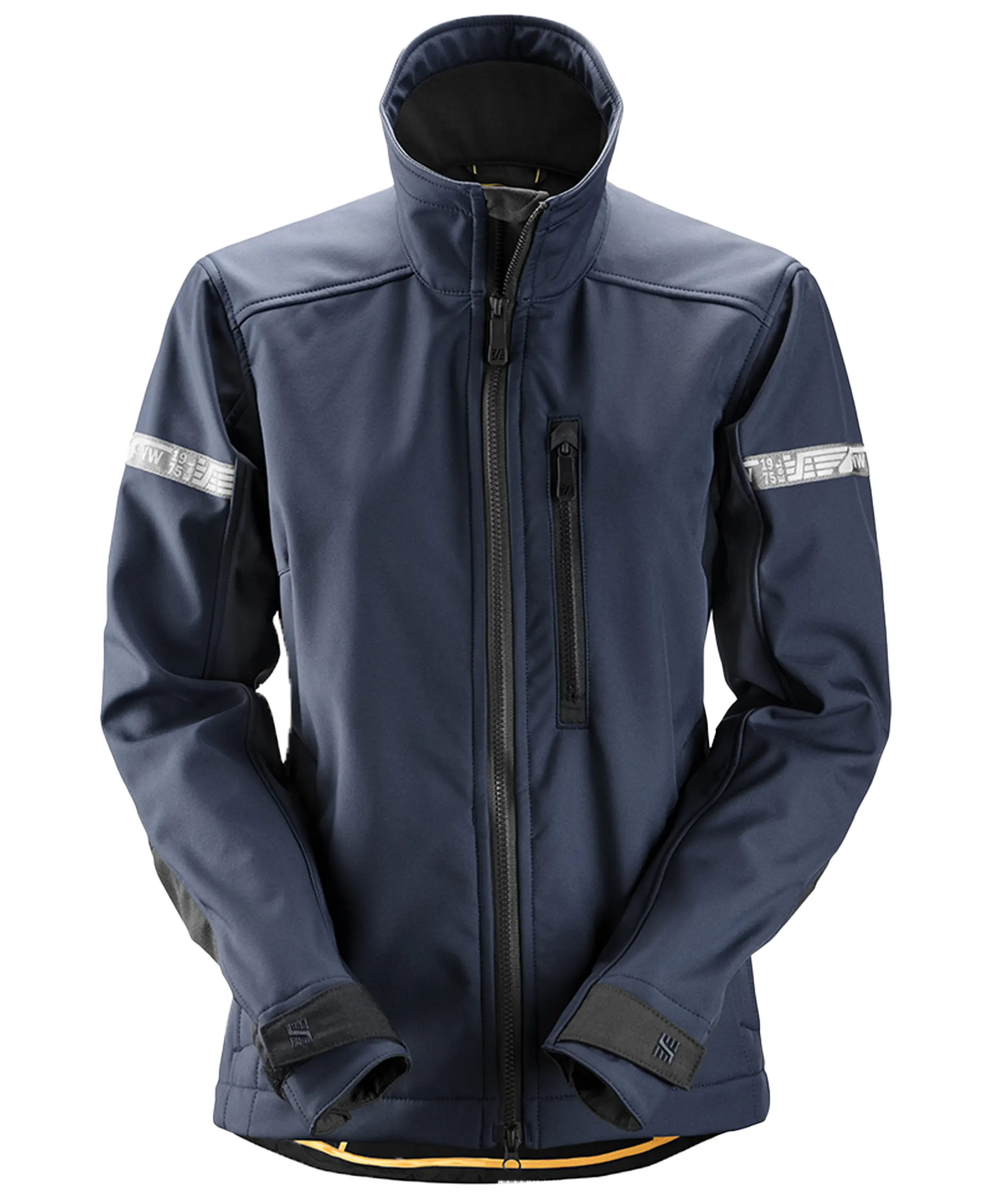 Dames Softshell jas Snickers 1207 navy voorkant
