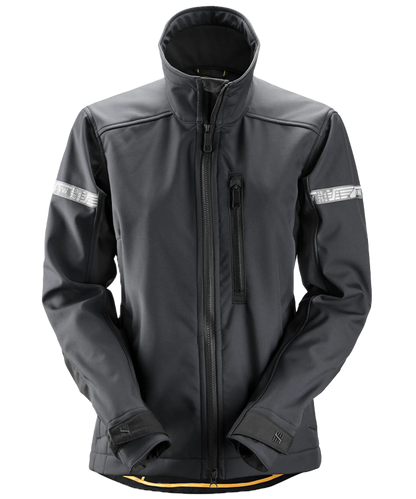 Dames Softshell jas Snickers 1207 grijs voorkant