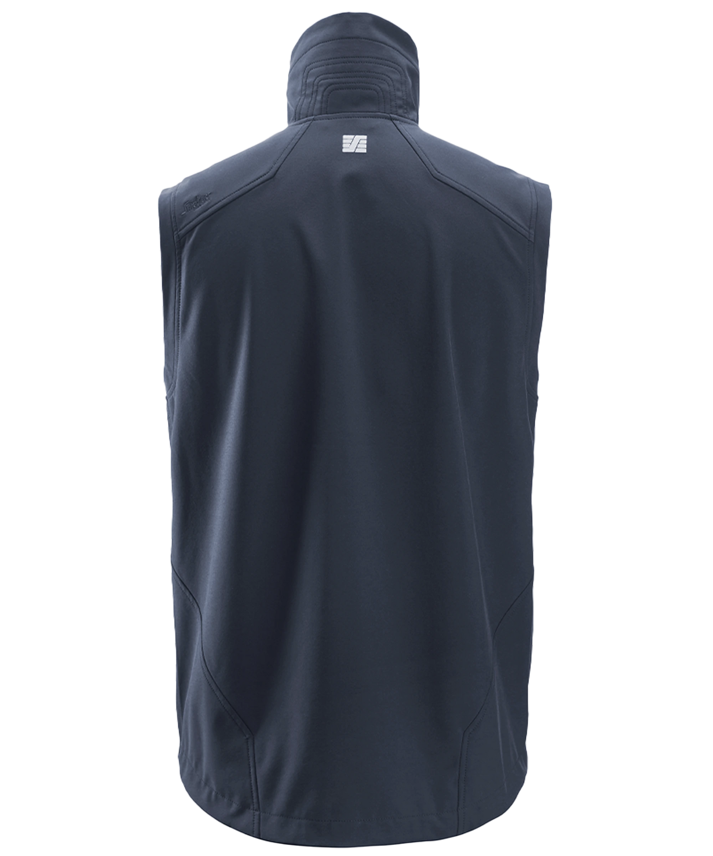 Softshell bodywarmer Snickers 4505 blauw achterkant