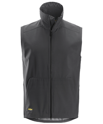Softshell bodywarmer Snickers 4505 grijs voorkant