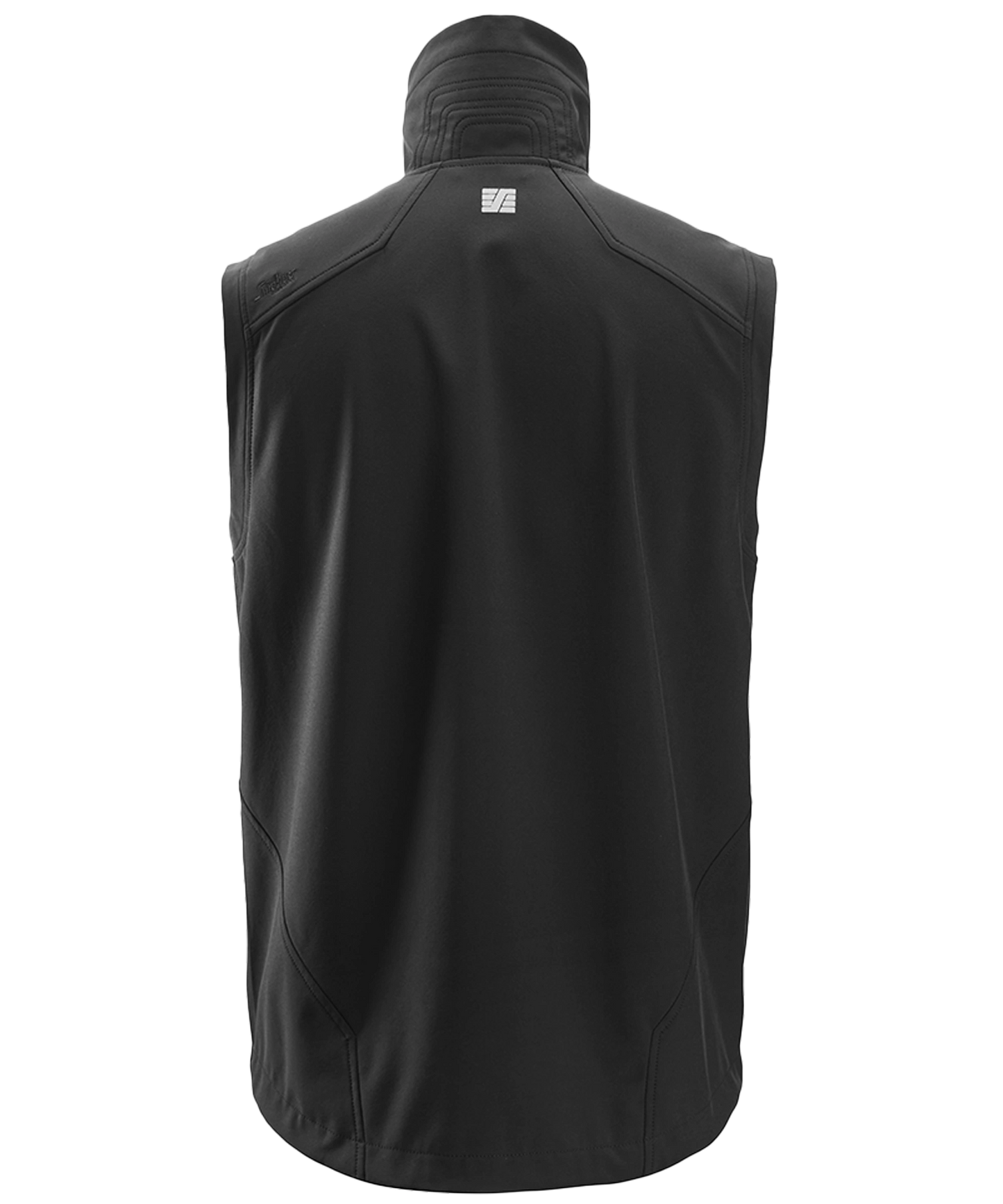 Softshell bodywarmer Snickers 4505 zwart achterkant