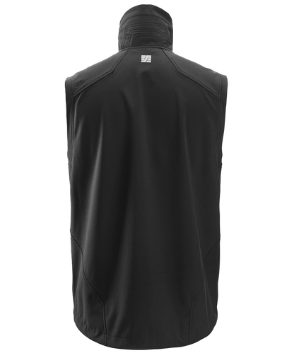 Softshell bodywarmer Snickers 4505 zwart achterkant