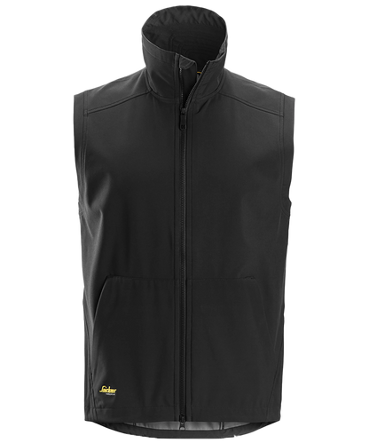Softshell bodywarmer Snickers 4505 zwart voorkant
