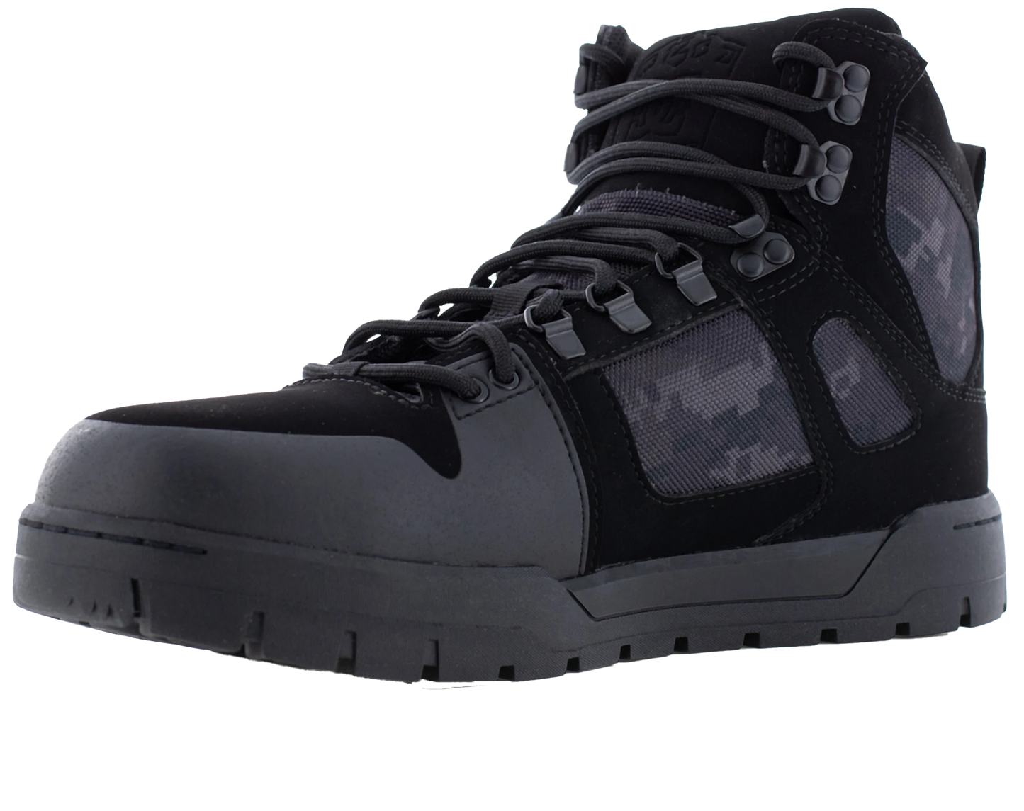 DC Werkschoenen S3S 60603 Zwart Camo neus links