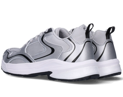 Footfellas dames werkschoenen S3S Maya zilver paar achterkant