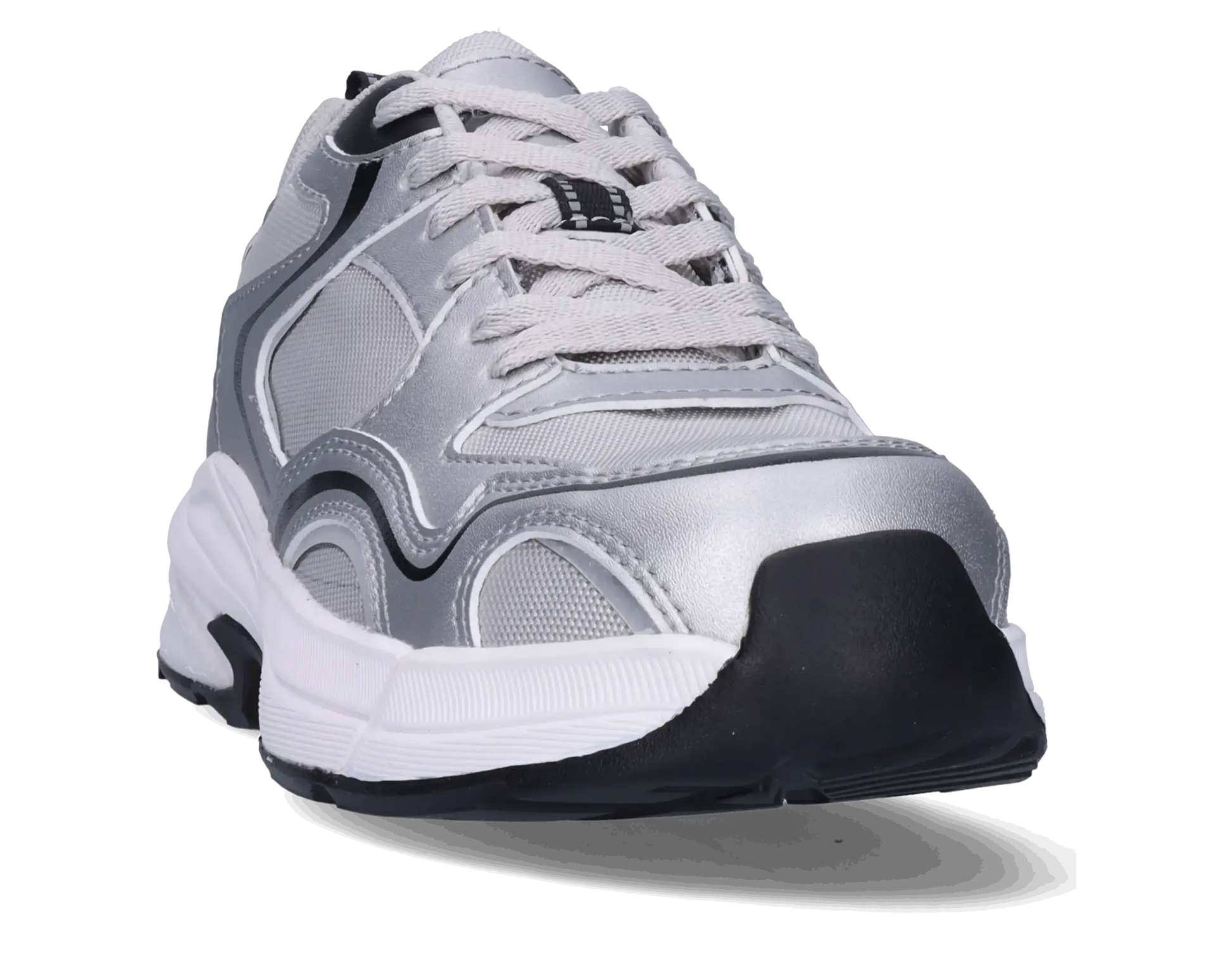 Footfellas dames werkschoenen S3S Maya zilver voorkant