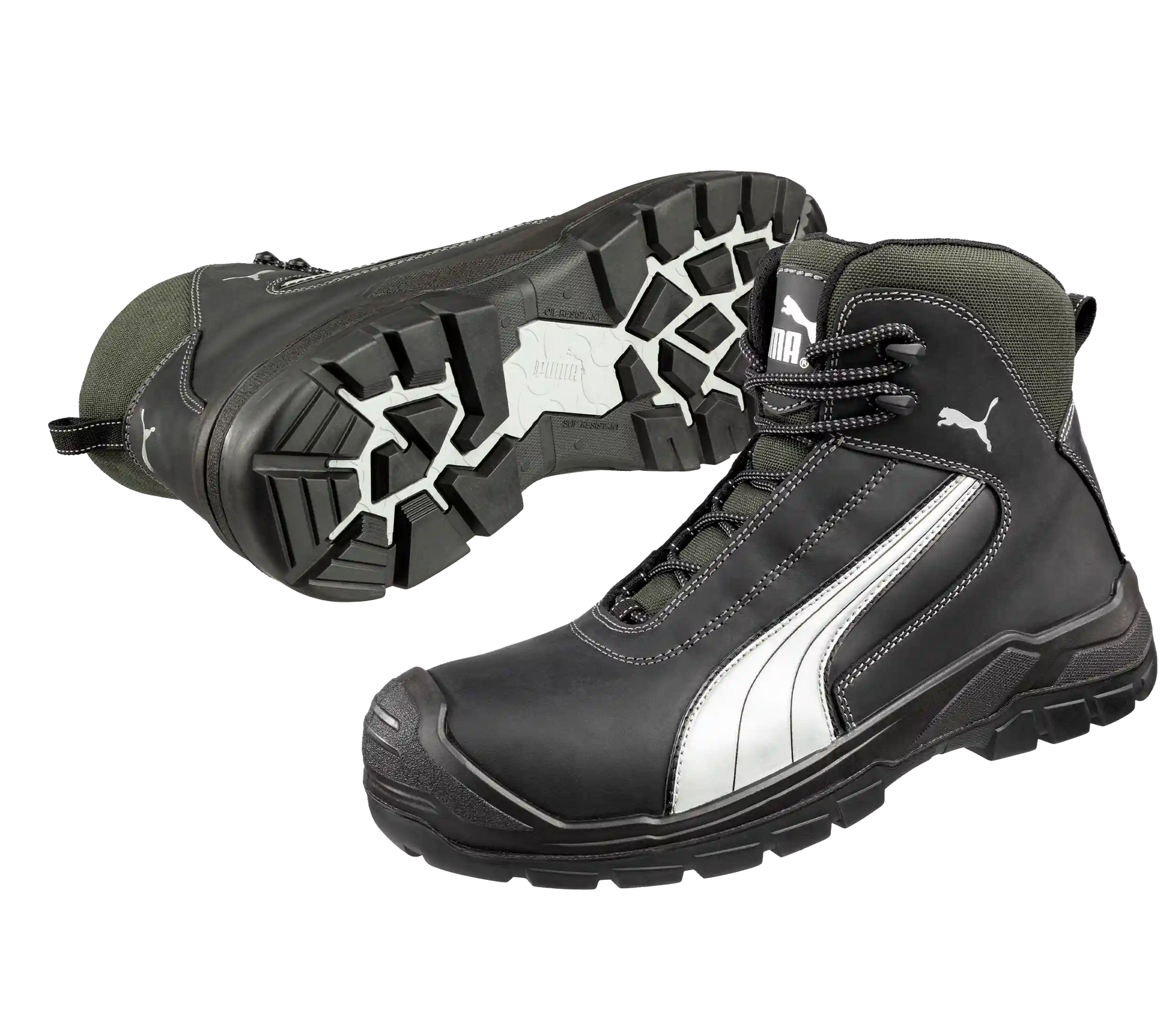 Puma werkschoenen Cascades Mid S3 SRC 63021 paar samen
