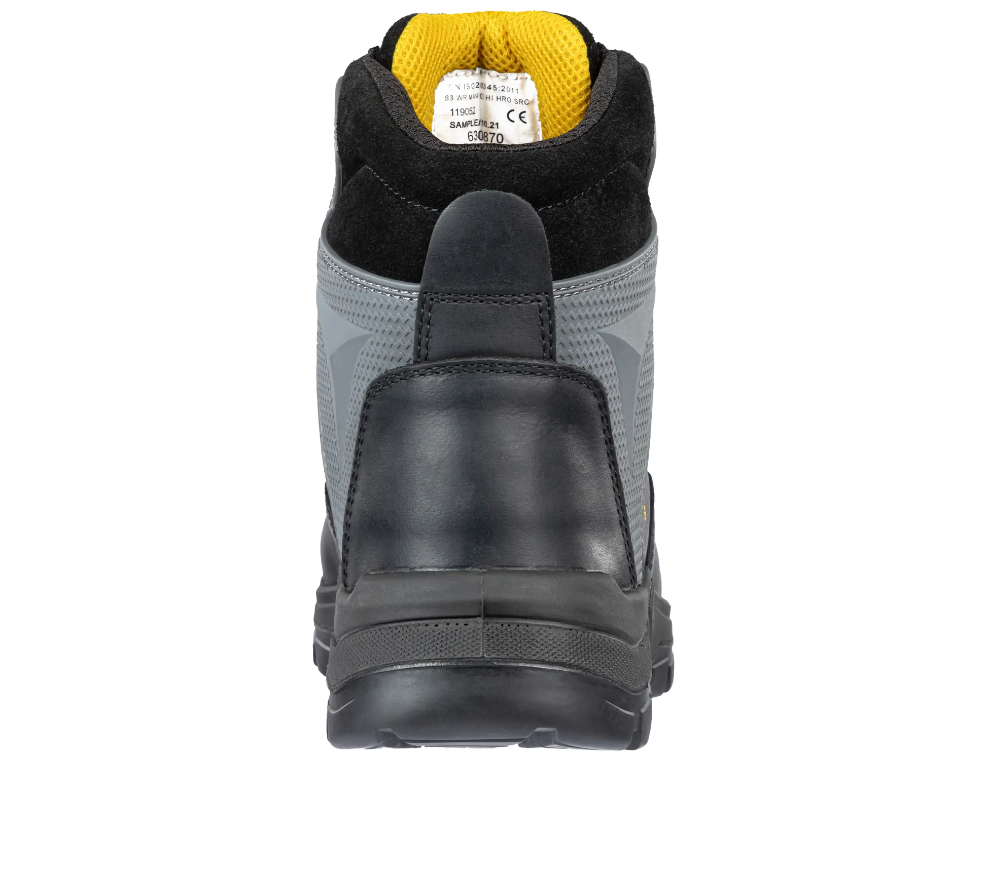 Puma werkschoenen Borneo MT Mid S3 SR WR 63087 achterkant