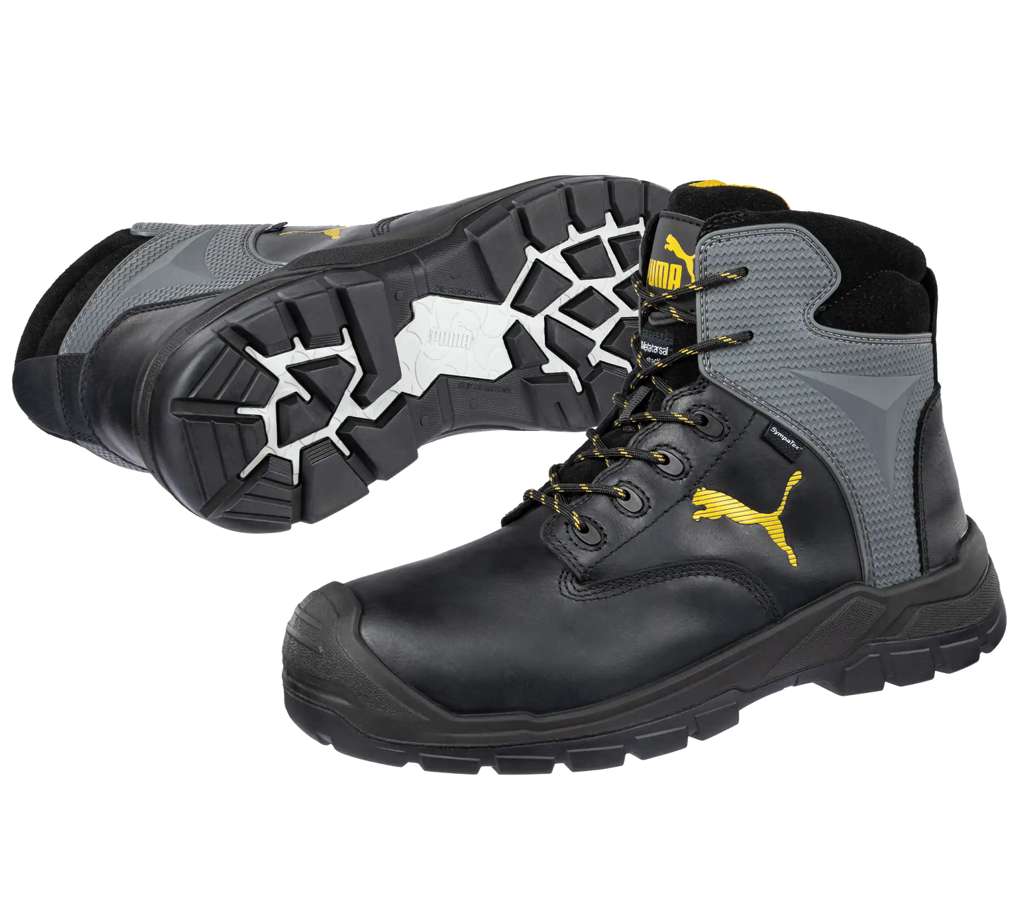 Puma werkschoenen Borneo MT Mid S3 SR WR 63087 paar samen