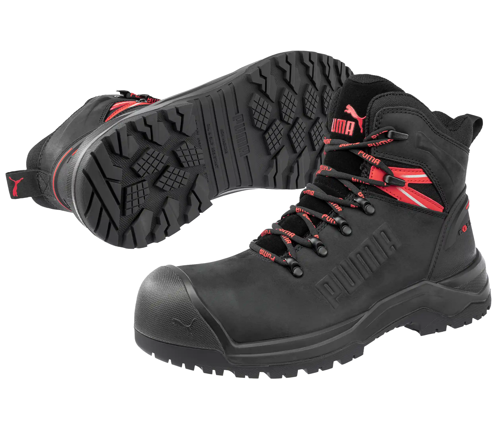 Puma werkschoenen IRON HD BLK MID S3S SR 63274 paar samen