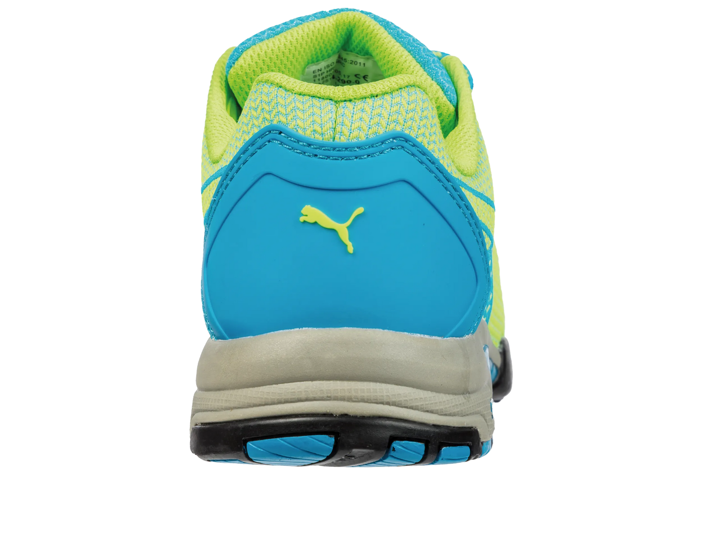 Puma dames werkschoenen Celerity Knit Blue WNS Low S1P HRO SRC 64290 achterkant