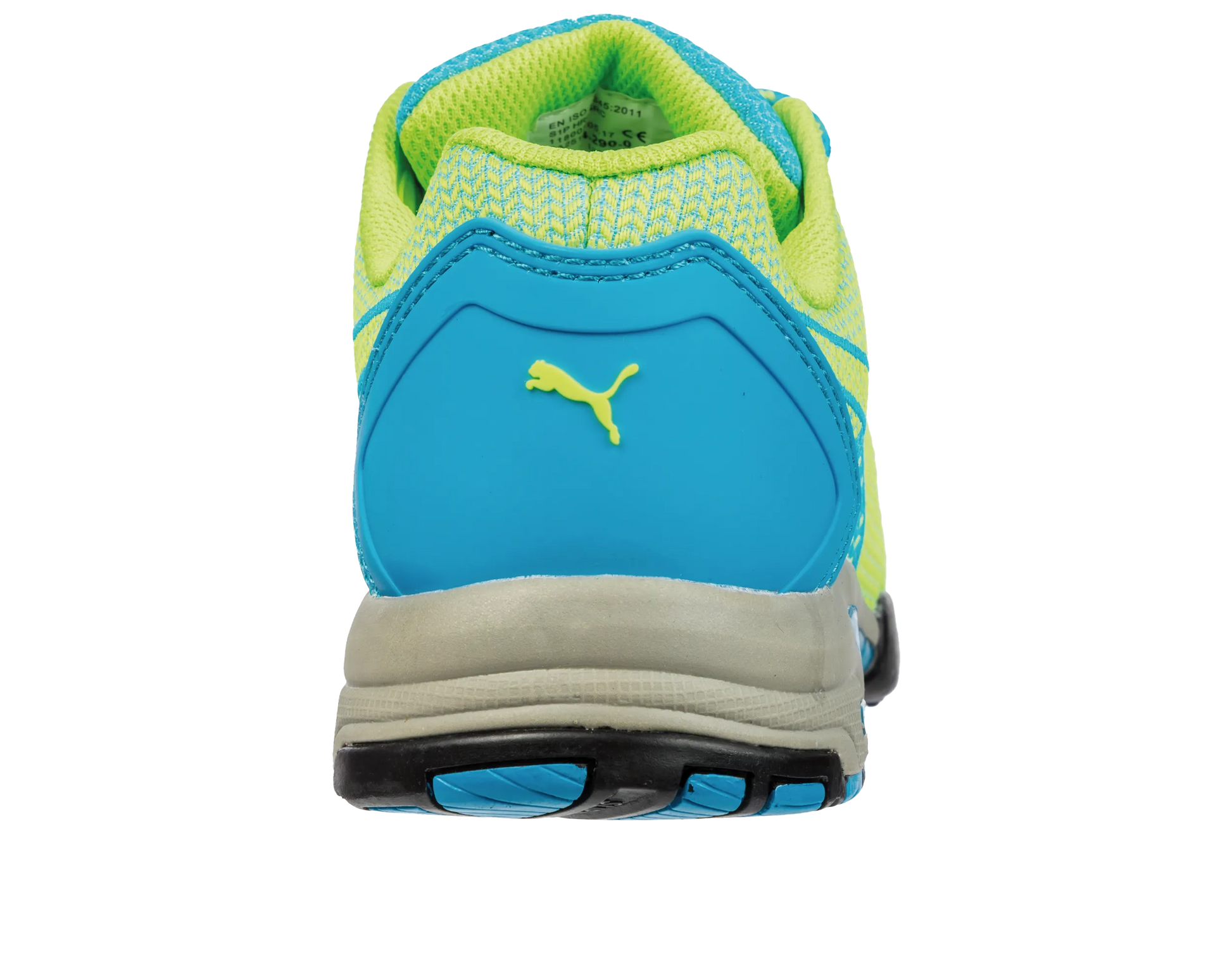 Puma dames werkschoenen Celerity Knit Blue WNS Low S1P HRO SRC 64290 achterkant
