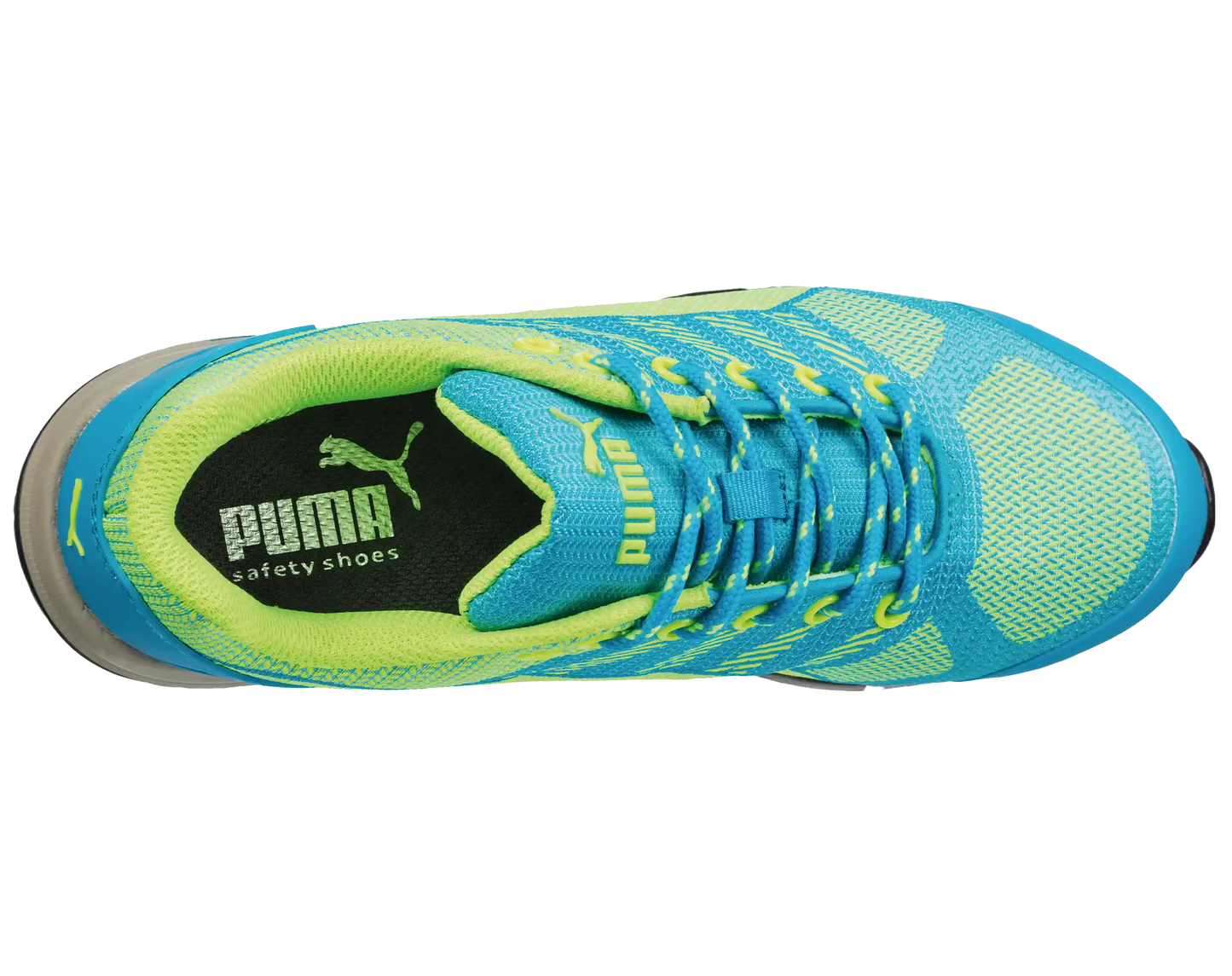 Puma dames werkschoenen Celerity Knit Blue WNS Low S1P HRO SRC 64290 bovenkant