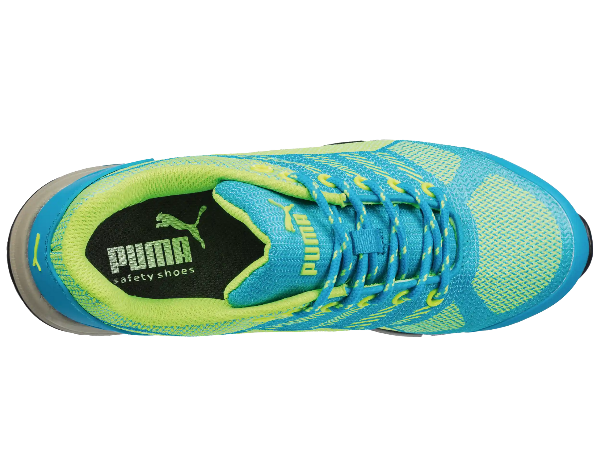 Puma dames werkschoenen Celerity Knit Blue WNS Low S1P HRO SRC 64290 bovenkant