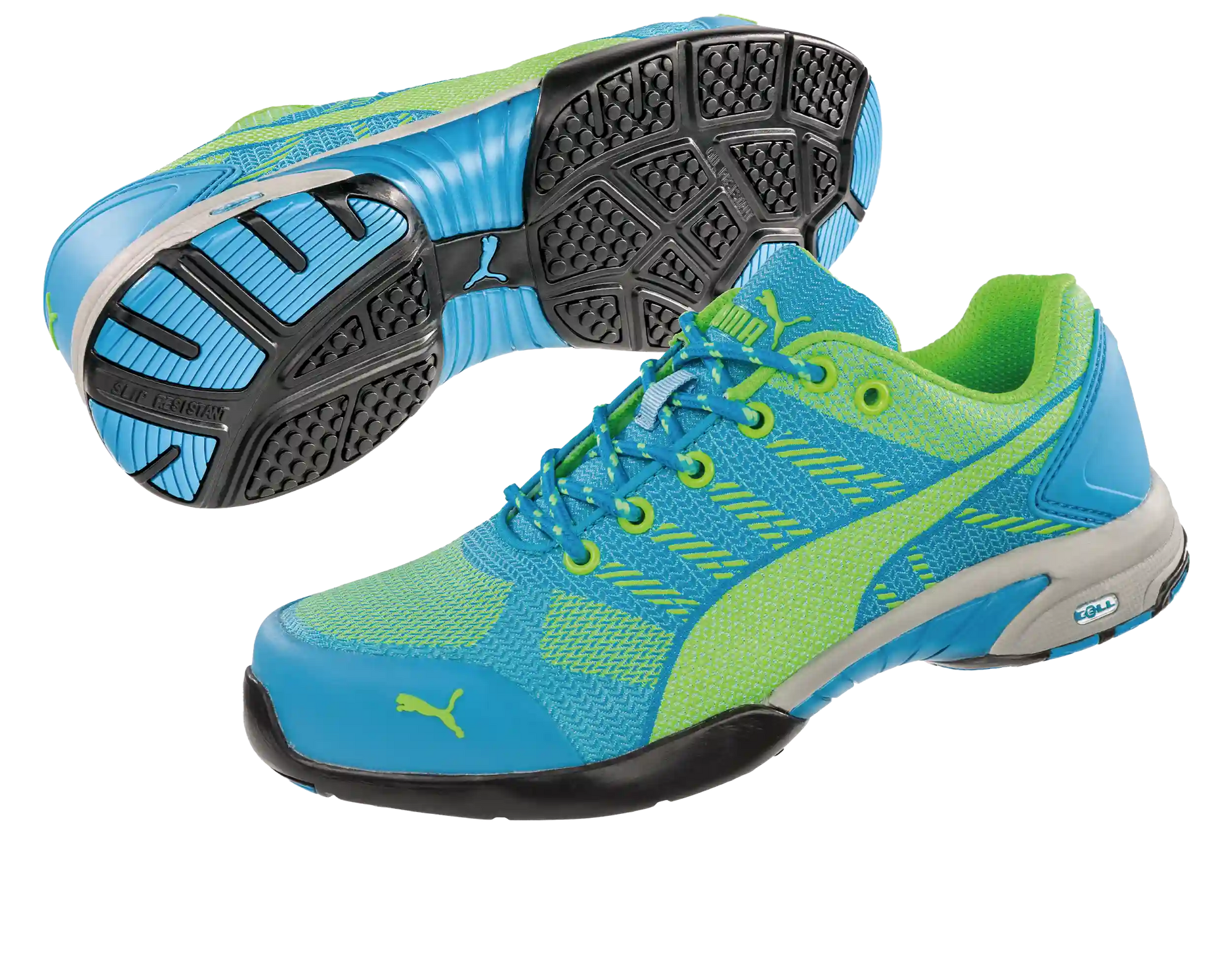 Puma dames werkschoenen Celerity Knit Blue WNS Low S1P HRO SRC 64290 samen paar 
