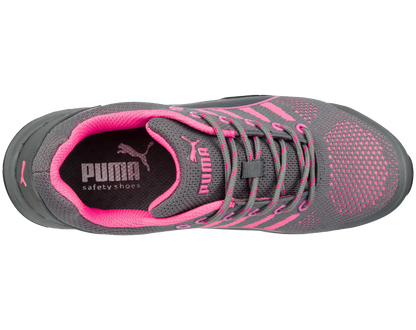 Puma dames werkschoenen Celerity Knit Pink WNS Low S1 HRO SRC 64291 bovenkant