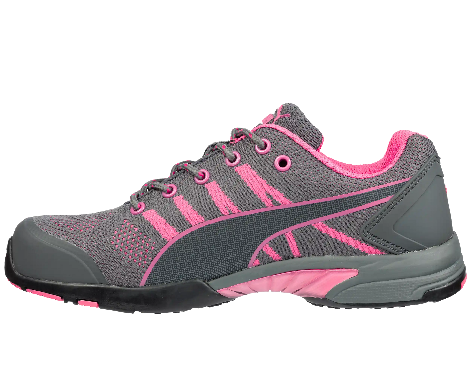 Puma dames werkschoenen Celerity Knit Pink WNS Low S1 HRO SRC 64291 voorkant links 